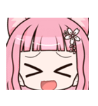 感情を伝えるスタンプ・ネコ耳女子（個別スタンプ：16）