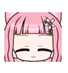 感情を伝えるスタンプ・ネコ耳女子（個別スタンプ：17）
