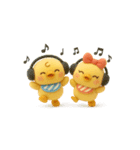 ぴよぴよ夫婦の夏◎ぬいぐるみ（個別スタンプ：6）
