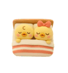 ぴよぴよ夫婦の夏◎ぬいぐるみ（個別スタンプ：10）