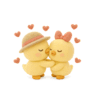 ぴよぴよ夫婦の夏◎ぬいぐるみ（個別スタンプ：36）