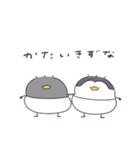 【訂正】へんてこなべびペンギンの双子（個別スタンプ：2）