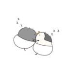 【訂正】へんてこなべびペンギンの双子（個別スタンプ：14）