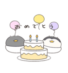 【訂正】へんてこなべびペンギンの双子（個別スタンプ：17）