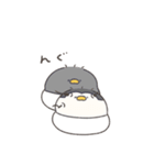 【訂正】へんてこなべびペンギンの双子（個別スタンプ：22）