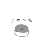 【訂正】へんてこなべびペンギンの双子（個別スタンプ：26）
