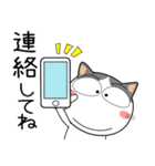 ハチワレ猫★家族通信（個別スタンプ：10）