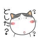 ハチワレ猫★家族通信（個別スタンプ：14）