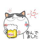 ハチワレ猫★家族通信（個別スタンプ：20）