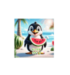 ❤️動く❤️夏、海❤️スイカ、動物❤️（個別スタンプ：3）
