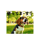 動く・びぃ〜ぐる犬☆（個別スタンプ：6）