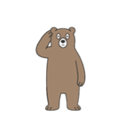 やる気のないヒグマ2【言葉なし】（個別スタンプ：16）