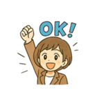 忙しくてもキュート！（個別スタンプ：1）