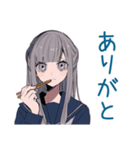 ミステリアス女子高生のぼっち飯（個別スタンプ：3）