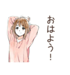 ポップス大好き★ふつうの女の子（個別スタンプ：2）