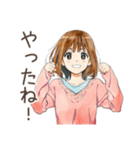 ポップス大好き★ふつうの女の子（個別スタンプ：8）