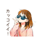 ポップス大好き★ふつうの女の子（個別スタンプ：22）