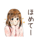 ポップス大好き★ふつうの女の子（個別スタンプ：32）