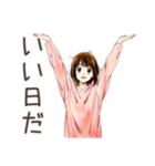 ポップス大好き★ふつうの女の子（個別スタンプ：33）