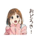 ポップス大好き★ふつうの女の子（個別スタンプ：35）