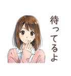 ポップス大好き★ふつうの女の子（個別スタンプ：37）