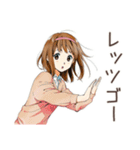ポップス大好き★ふつうの女の子（個別スタンプ：38）