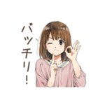 ポップス大好き★ふつうの女の子（個別スタンプ：39）
