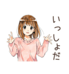 ポップス大好き★ふつうの女の子（個別スタンプ：40）