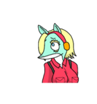 動く！一般女性（個別スタンプ：3）