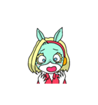 動く！一般女性（個別スタンプ：6）