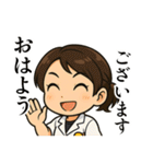 作業療法士の女の子（個別スタンプ：7）