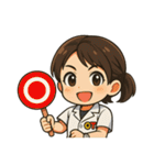 作業療法士の女の子（個別スタンプ：13）