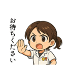 作業療法士の女の子（個別スタンプ：19）