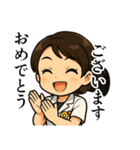 作業療法士の女の子（個別スタンプ：38）