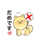 名前入りポメラニアンクリーム（個別スタンプ：6）
