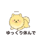 名前入りポメラニアンクリーム（個別スタンプ：21）