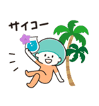 ラフに使える夏向けスタンプ（個別スタンプ：8）