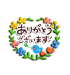 お花いっぱい・大人のあいさつ3（個別スタンプ：27）