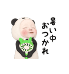 【夏】パンダタオル【毎日】（個別スタンプ：2）