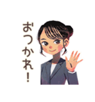 定時ダッシュな仕事女子★社内連絡（個別スタンプ：2）