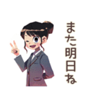 定時ダッシュな仕事女子★社内連絡（個別スタンプ：37）