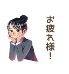 仕事女子★会議前後の敬語まとめ（個別スタンプ：22）