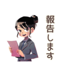 仕事女子★会議前後の敬語まとめ（個別スタンプ：29）