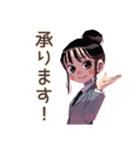 仕事女子★会議前後の敬語まとめ（個別スタンプ：31）