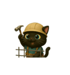 職人ネコの日常 / Crafty Cat Life（個別スタンプ：4）
