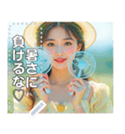 携帯扇風機ハンディファンお姉さん（個別スタンプ：14）
