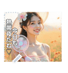 携帯扇風機ハンディファンお姉さん（個別スタンプ：15）