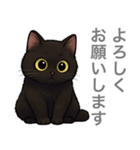とある黒猫の日常（個別スタンプ：18）