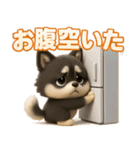 『家族とのやりとりに』3D黒ポメ（個別スタンプ：5）