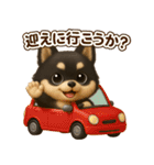 『家族とのやりとりに』3D黒ポメ（個別スタンプ：25）
